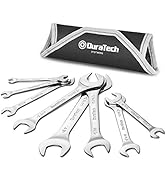 DURATECH Super-Thin Open End Wrench Set, SAE, 8-Piece, Including 1/4