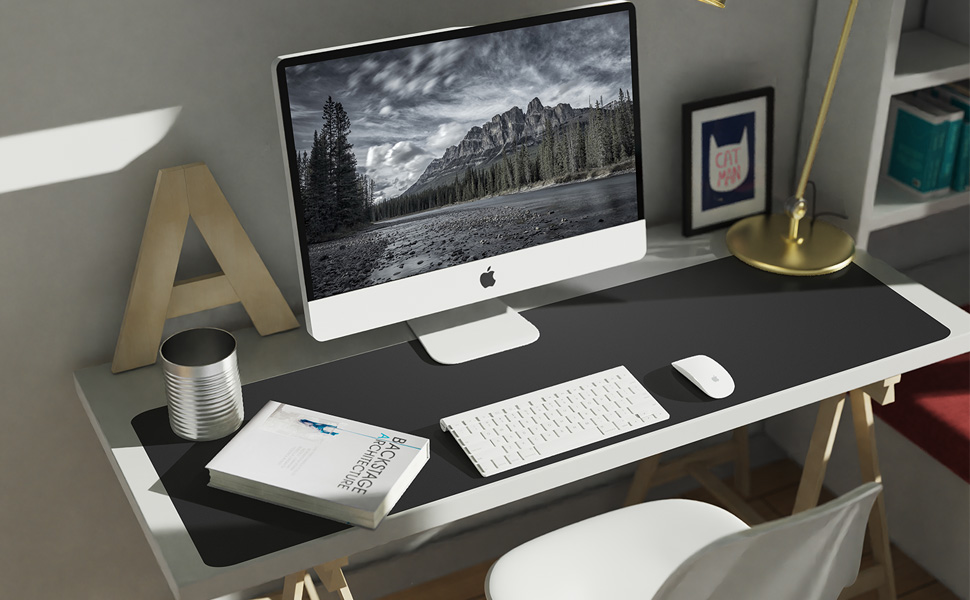 leather desk mat for keyboard and mouse