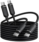 toocki USB C Cable [2Pack,10ft] 60W Fast Charging Type C Silicone Flow Cord Compatible with iPhon...