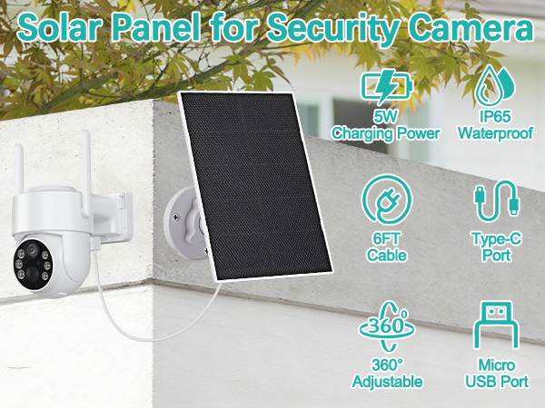 Solar Panels for Smart Security Camera
