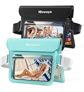 Niveaya Double Space Waterproof Fanny Pack, IPX8 Waterproof Dry Bag Waist Pouch for Beach, Kayaki...