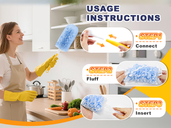 Duster Refill for Swiffer Duster, 360 Dusters Heavy Duty Refills 