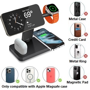 Supports charging with Mag-Safe case.