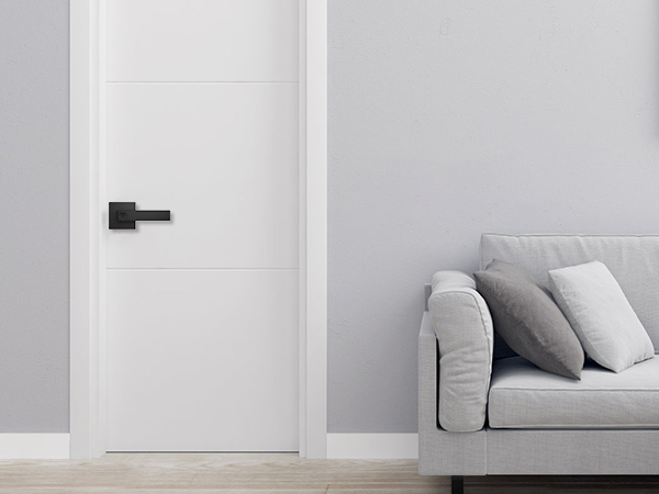 matte black door handle