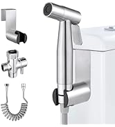 JiGiU Bidet Sprayer for Toilet Handheld Bidet Sprayer Set Stainless Steel Spray Gun and Shower Sp...