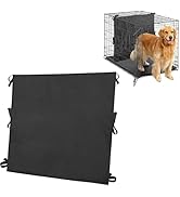 Soft Dog Crate Divider Panel for 36" Crate, Durable Thick Dog Kennel Divider with Ties, Black, 22...