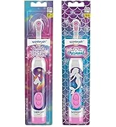 Spinbrush Mermaid &amp; Unicorn Kids Toothbrush Value Pack, Battery-Powered Electric Toothbrush, Soft...