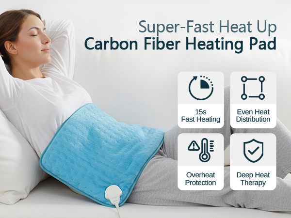 super fast heat up heating pad