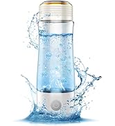 Portable Hydrogen Water Bottle Generator, Up to 2300ppb Hydrogen Water Machine with Advanced SPE/...