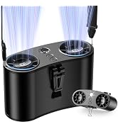 coldSky Portable Waist Fan, Upgraded 10 Speeds Personal Fan Clip On Shirt, 20000mAh Rechargeable ...