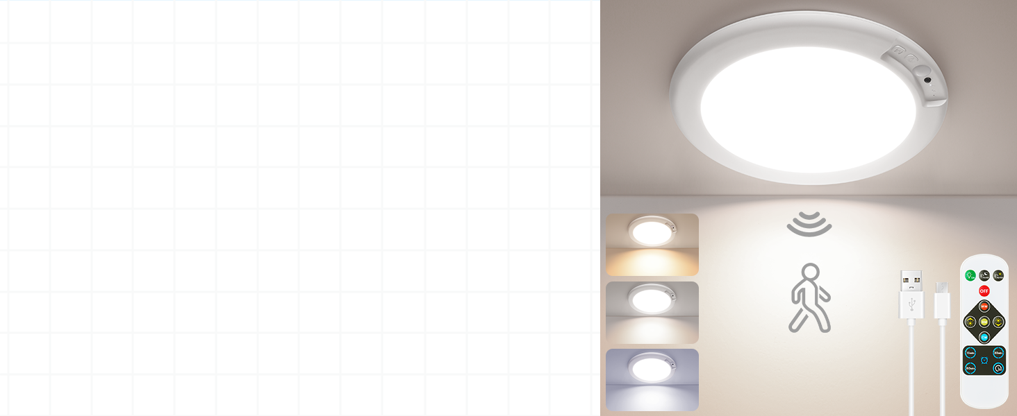 battery operated LED ceiling light