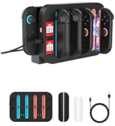 HolyFort Charging Dock for Nintendo Switch 2 JoyCon, Magnetic Fast Charger Station for 4 Joy-Cons...