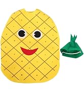 NUOBESTY 1 Set Kids Fruit Pineapple Design Costume Creative Funny Pineapple Outfit Suit for Child...