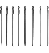 8PCS 6 inch(150mm) Length Long Torx Security Screwdriver Bit Sets T8 T10 T15 T20 T25 T27 T30 T40 ...