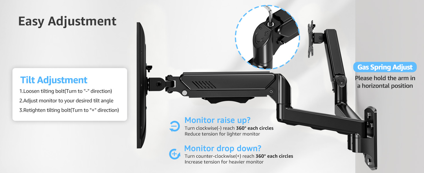 dual monitor wall mount