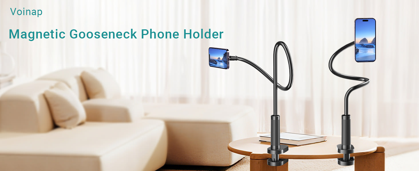 Gooseneck Phone Holder for Bed
