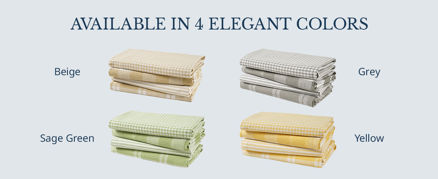 Kitchen towel, Dish towel, Cotton kitchen towels, 6 Pack towels