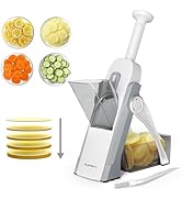 SUPMAKIN Safe Mandoline Slicer for Kitchen, Potato Slicer for Chips, Vegetable &amp; Food Slicer,Thic...