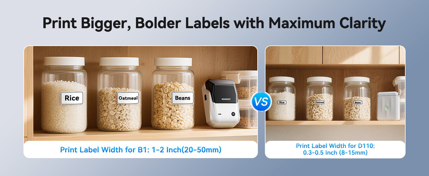niimbot b1 label maker for Kitchen