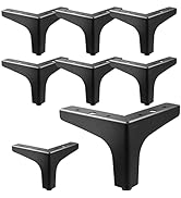 AODIOU Furniture Legs,Furniture Legs 4 Inches,Legs for Furniture Set of 8,Cabinet Legs Set of 8,C...