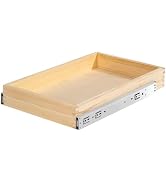 Lydesy Pull Out Cabinet Organizer for Kitchen Fully Assembled 12" W x 21" D x 3" H Solid Wood Dra...