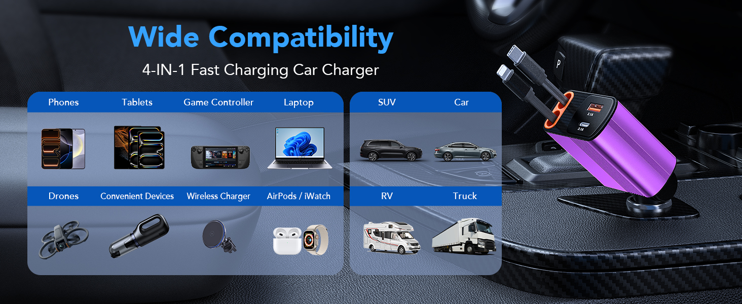 Retractable Car Charger