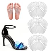 Metatarsal Pads Ball of Foot Cushions Gel Forefoot Pads 3 Pairs | Self Adhesive, Shoe Inserts for...