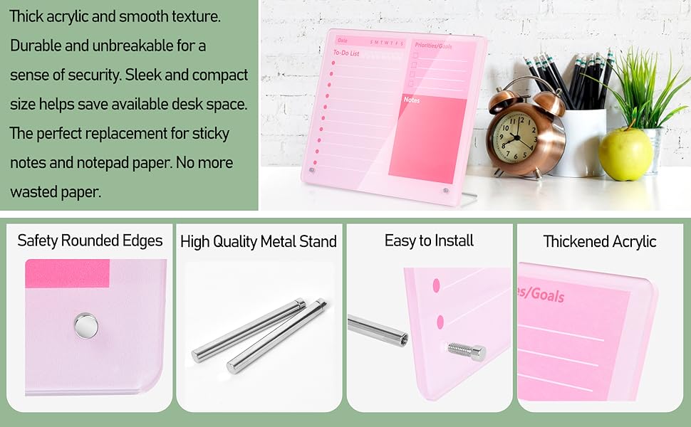 dry erase board with stand desktop dry erase board weekly calendar dry erase acrylic dry erase 