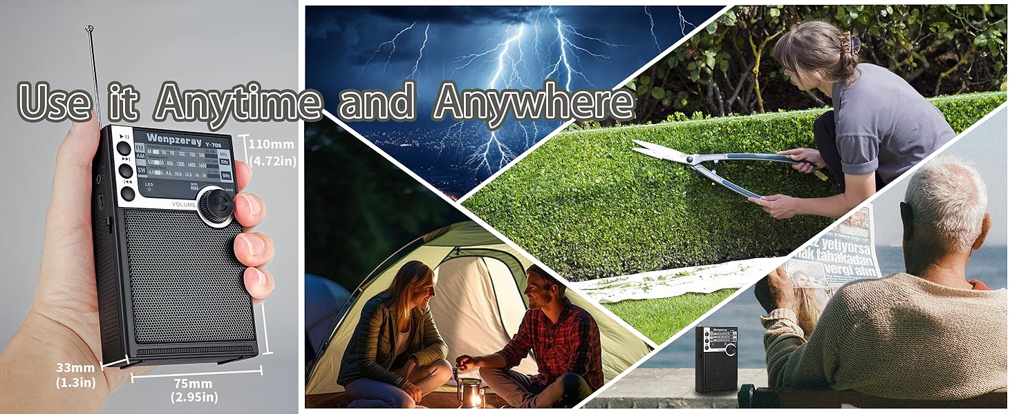 Use anytime, anywhere