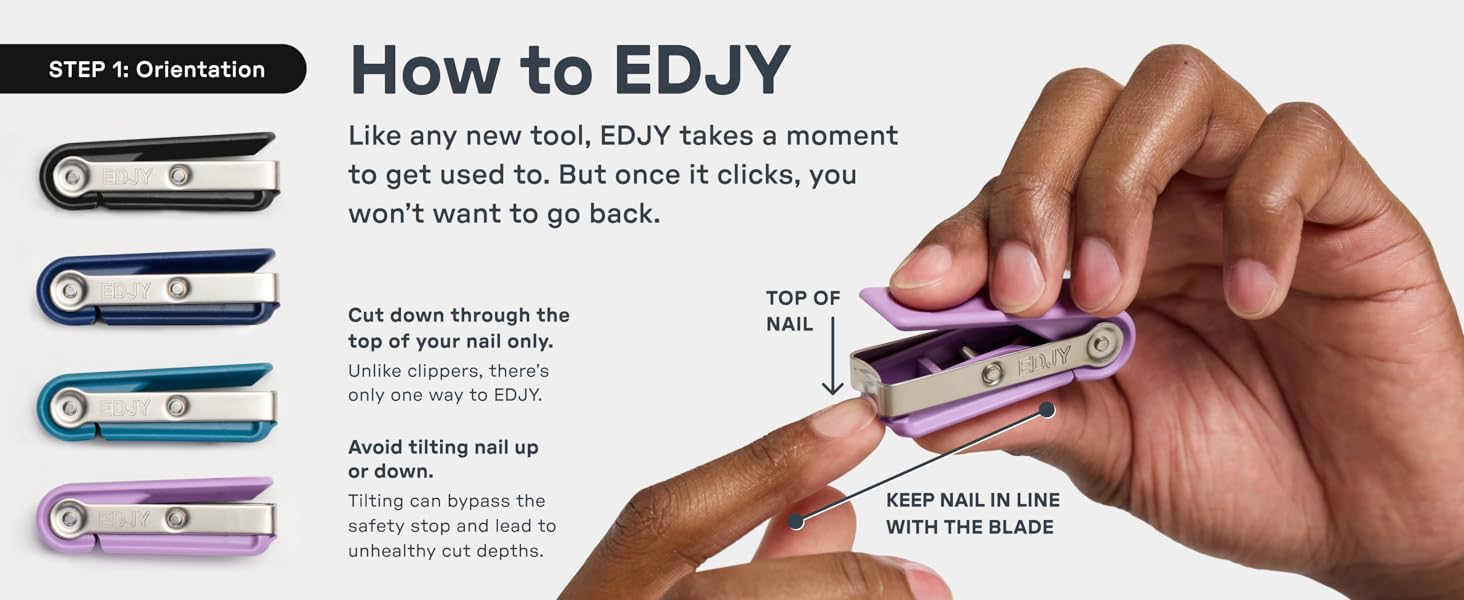 How to use your EDJY Fingernail Cutter, it's not a nail clipper