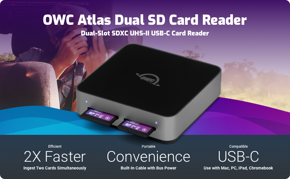 OWC ATLAS DUAL SD Card Reader