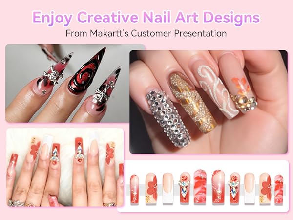 nail charms and gems