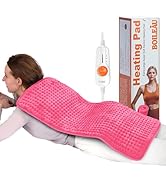 17"x33" Electric Heating Pad Pink