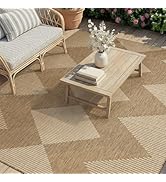 MontVoo-Outdoor Rug Carpet Patio Rug 8x10 Polypropylene Indoor Outdoor Rugs for Patio Deck Balcon...