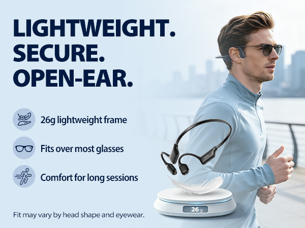 Lightweight Bone Conduction Headphones Waterproof