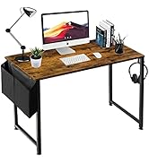 Lufeiya Small Computer Desk Study Table for Small Spaces Home Office 39 40 Inch Rustic Student Wr...