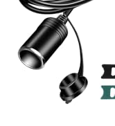 Range Tour Cigarette Lighter Extension Cord, 12V-24V Cigarette Lighter Socket Extension Cable 1.8...