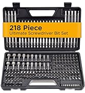 Jackson Palmer 218 Piece Ultimate Screwdriver Bit Set, High Grade Carbon Steel, Includes Hard-to-...