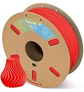 DURAMIC 3D Matte PLA Filament 1.75mm Red, 1kg Cardboard Spool Matte Finish 3D Printer Filament PL...