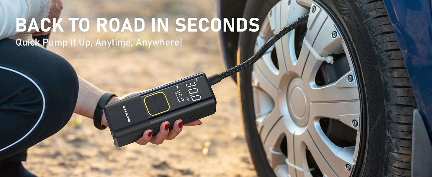 portable tire inflator for car