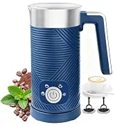 NESSGRAIM 4-in-1 Milk Frother, Electric Milk Frother and Steamer, Automatic Hot &amp; Cold Foam Maker...