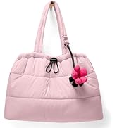 OYLOLA Tote Bag for Women Puffer Tote Bag Quilted Nurse Bag Cute Tote Handbag for Work School Tavel