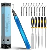 3D Print Deburring Tool Set with 11pc High Speed Steel Multipurpose Blades Removing Burr 5Pcs Dia...