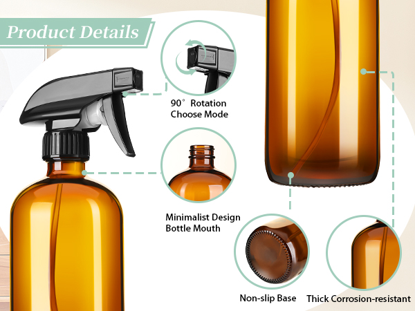 glass spray bottles for hair room spray bottle for aromatherapy oil glass trigger spray bottle
