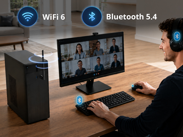 Laptop Using WiFi 6 and Bluetooth 5.4 Adapter for Stable Daily Wireless Connection