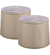 PATIKIL Lamp shades for Table Lamps Set of 2, 11.4" Top x 12.6" Bottom x 9.8" High Drum Lamp shad...