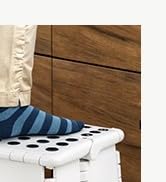 Utopia Home Folding Step Stool with 9 Inch Height (Pack of 1) - Holds Up to 300 lbs - Lightweight...
