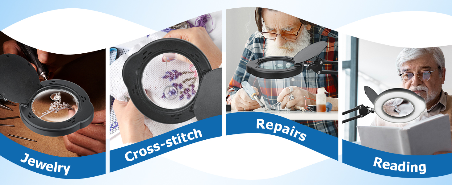 magnifying glasses for close work