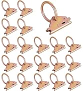 weyleity 20PCS Heavy Duty E-Track O Ring Tie-Down Anchors | Steel E Track Tie Down Anchors to Sec...