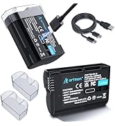 Artman EN-EL15C Battery 2-Pack 2500mAh with 2in1 USB-C Charging Cable, EN-EL15 Battery for Nikon ...